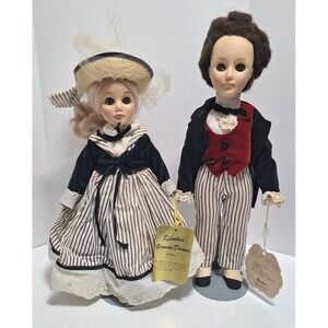 VINTAGE EFFANBEE 11" DOLL SET RIVERBOAT GAMBLER & GRANDES DAMES SARATOGA